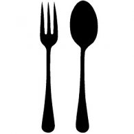 Large serving fork & spoon