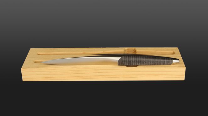 Dark Ash Table knives – set of 2 wooden box