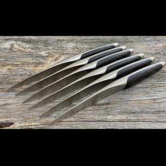 Dark Ash Table knives set of 6 by sknife