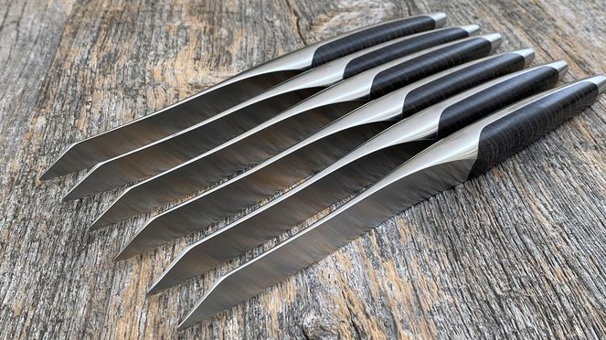Dark Ash steak knives – 6