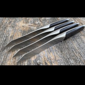 Dark Ash steak knives set of 4 by sknife