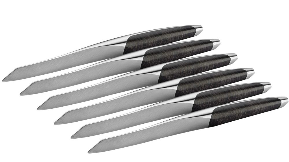 Sknife Dark Ash Steak Knife Set of 6