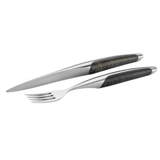 Sknife Dark Ash Table Knife & Fork