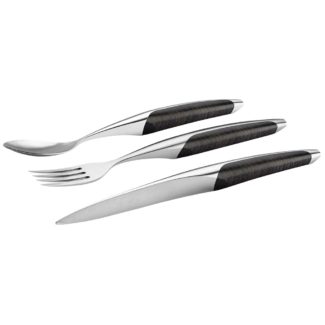 Sknife Dark Ash Table Knife, Fork & Spoon