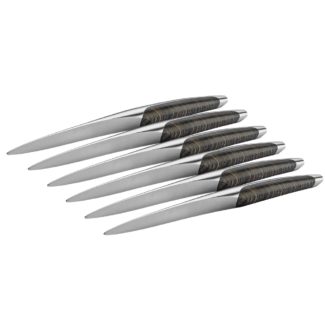 Sknife Dark Ash Table Knife Set of 6