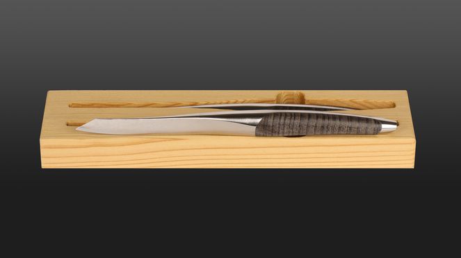 Sknife Dark Ash Table knives 2 in box