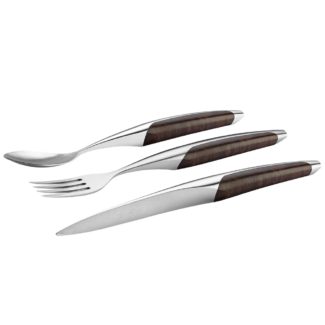 Sknife Walnut Table Knife Fork & Spoon