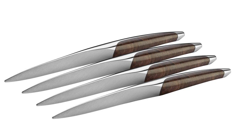 Sknife Walnut Table Knife Set of 4