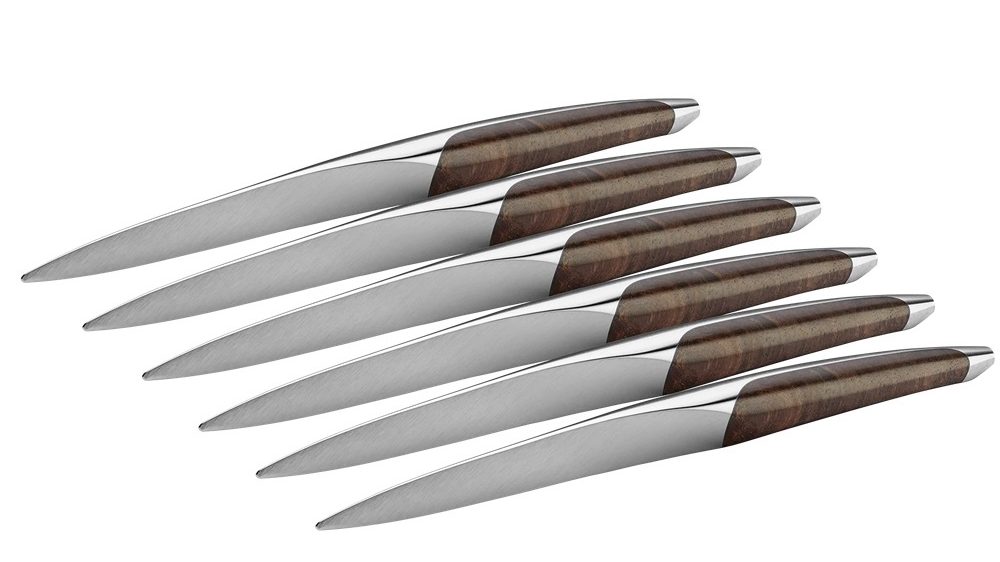 Sknife Walnut Table Knife Set of 6