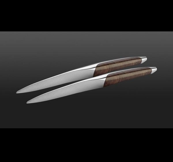 Walnut Table knife set of 2 by sknife