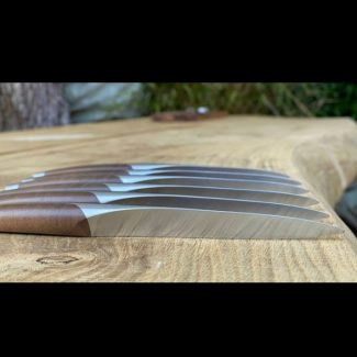 Walnut Table knife set of 6 by sknife
