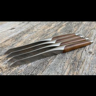 Walnut steak knives set of 4 by sknife