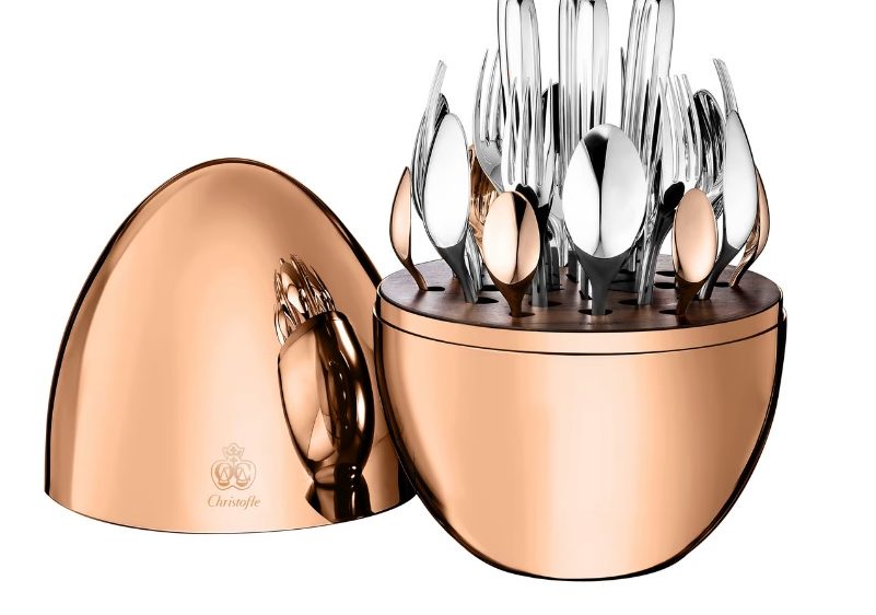 Christofle - Mood Copper 24 Piece cutlery set