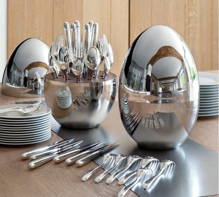 Christofle – Mood Egg and cutlery lifestyle