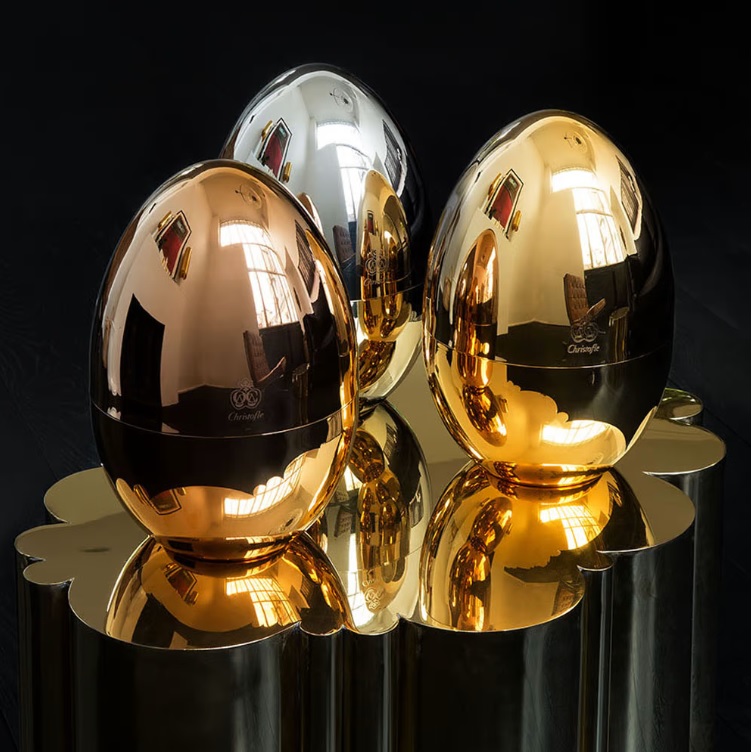 Christofle - Mood Silver Rose Gold Egg