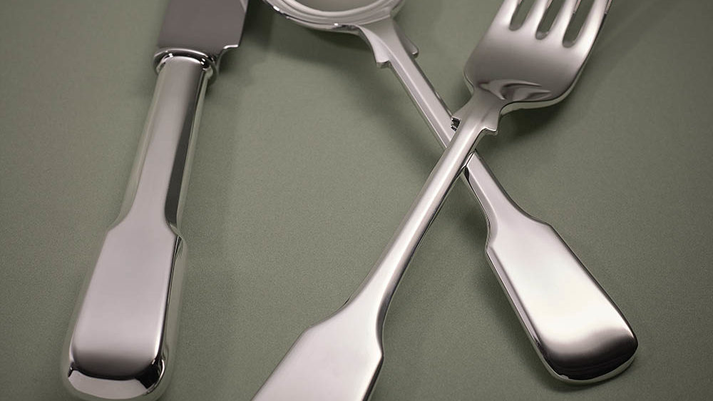 Fiddle Silver Cutlery by Carrs Silver