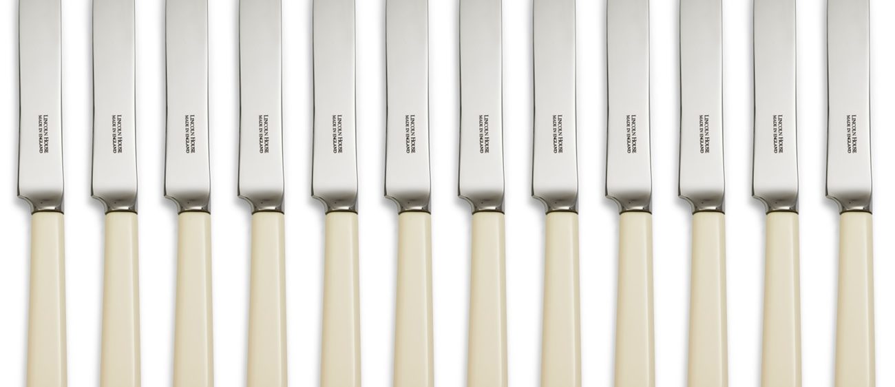 Concord Cream Handle Table Knives Set of 12
