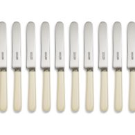 Concord Cream Handle Table Knives Set of 12