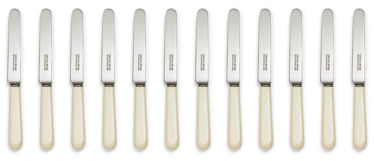 Concord Cream Handle Tea Knives Set of 12