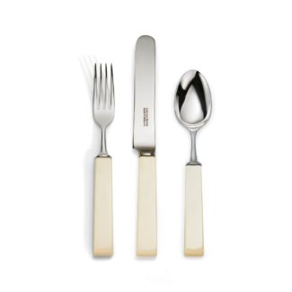 Loxley Cream Handle 3 piece cutlery set