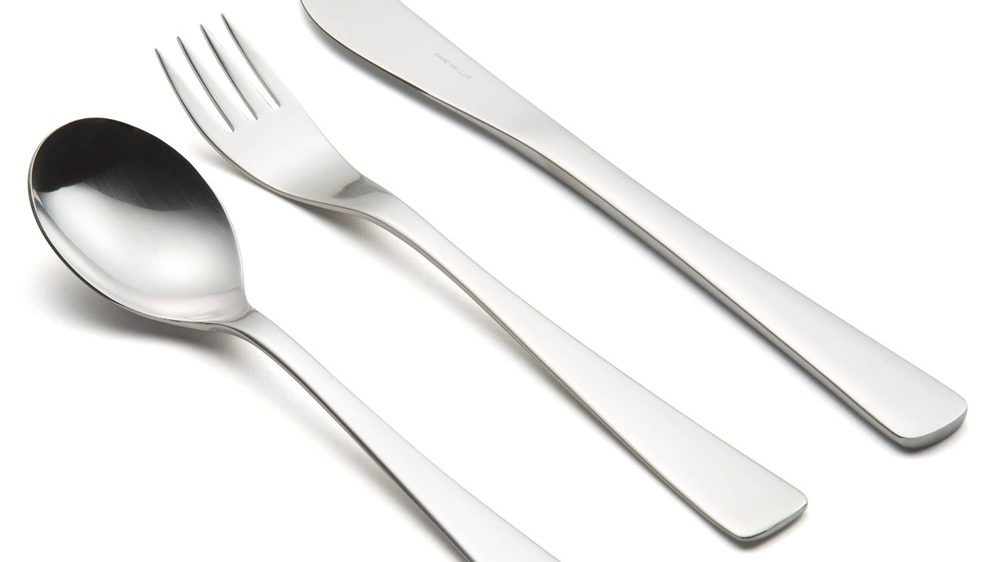 Cafe Stainless Steel Cutlery 3 Piece Set, David Mellor