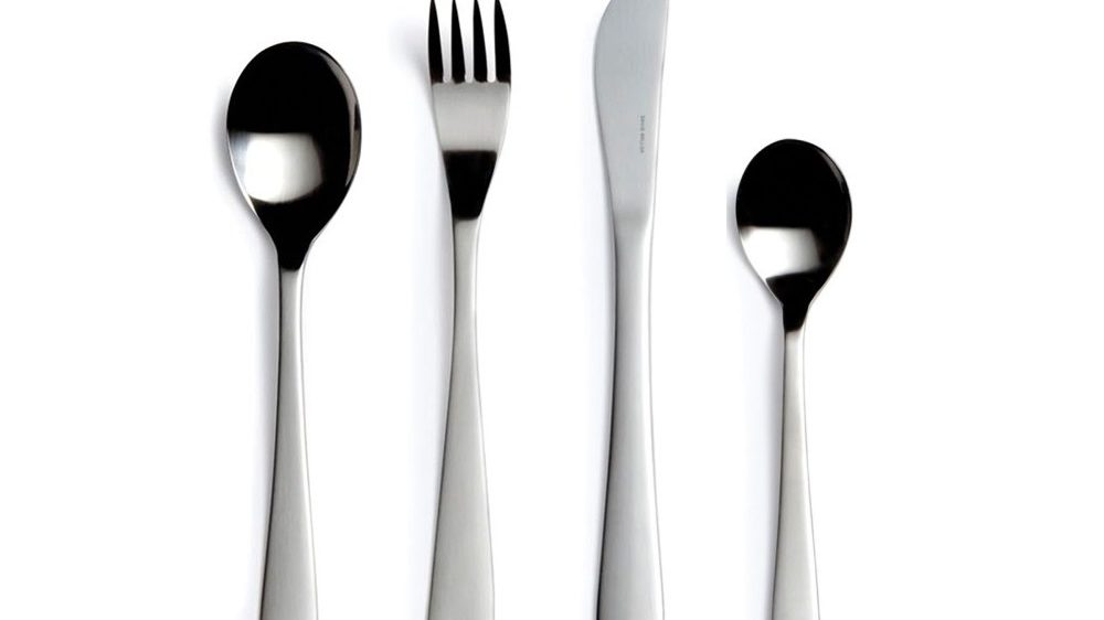 Cafe Stainless Steel Cutlery 4 Piece Set, David Mellor