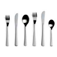 Cafe Stainless Steel Cutlery 6 Piece Set, David Mellor