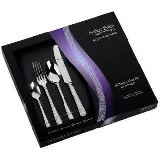 Arthur Price Classic Stainless Steel Cutlery 24 Piece Box Set Harley
