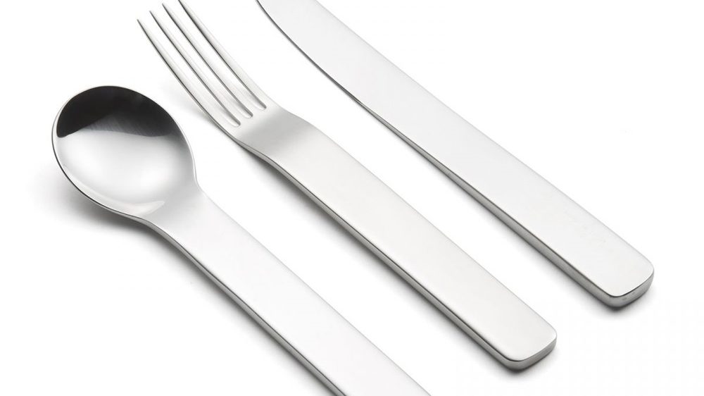 David Mellor Minimal Stainless Steel Cutlery 3 Piece Set