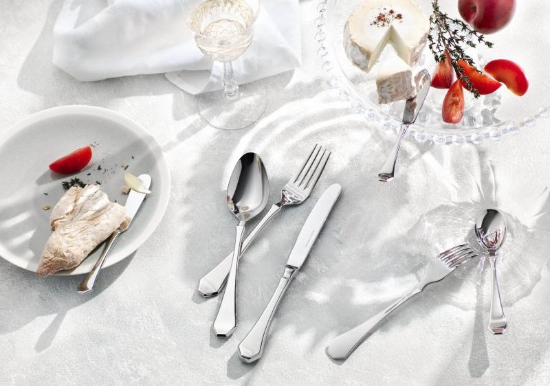 Table Setting, Baltic Stainless Steel Cutlery, by Robbe & Berking
