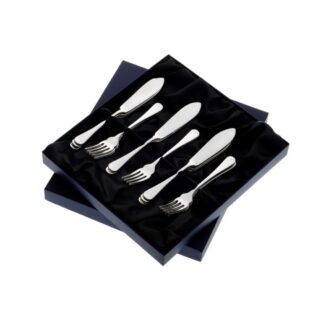 Arthur Price Sovereign Old English Box 6 Fish Knives and Forks