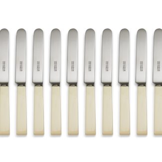 Loxley Cream Handle Dessert Knives Set of 12