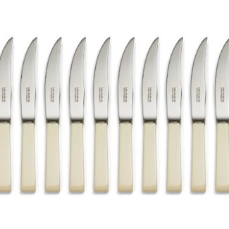 Loxley Cream Handle Steak Knives Set of 12