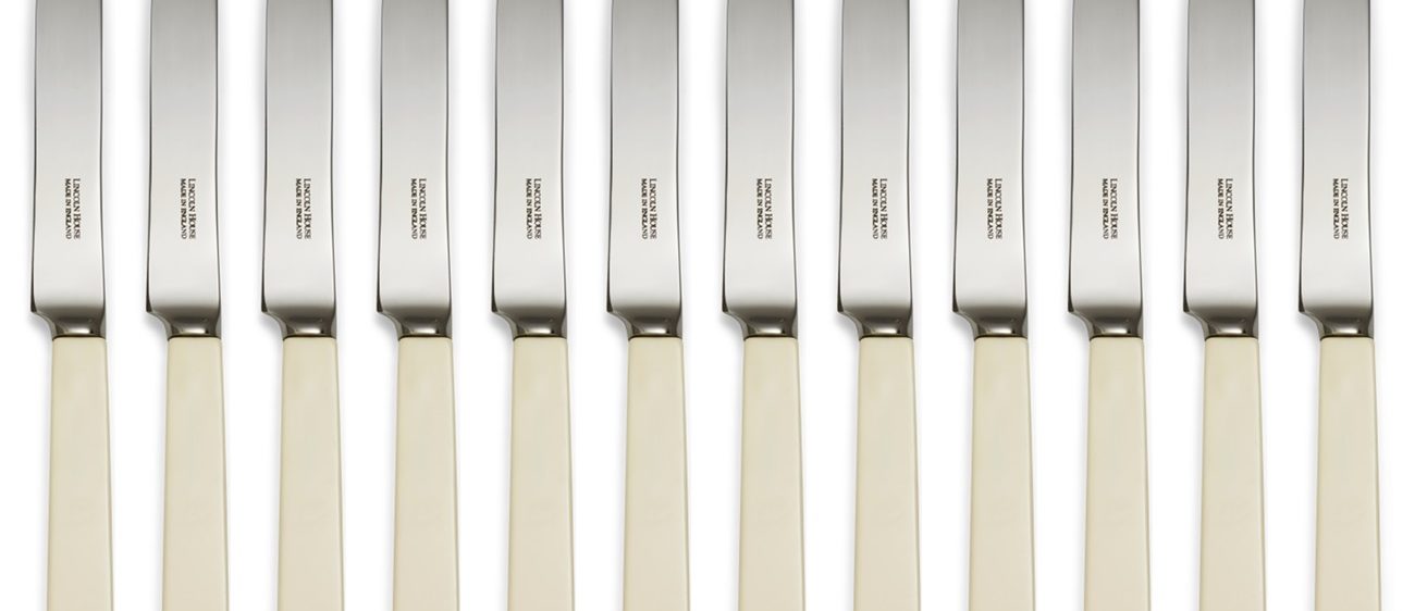Loxley Cream Handle Table Knives Set of 12