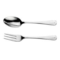 Arthur Price Rattail Sovereign Cutlery Large Serving Spoon and Fork