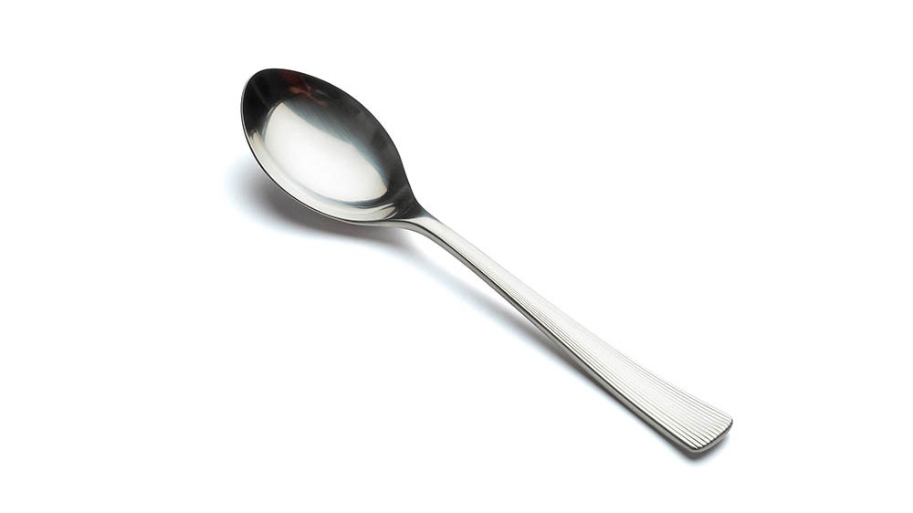 David Mellor Liner Stainless Steel Cutlery serving spoon Detail