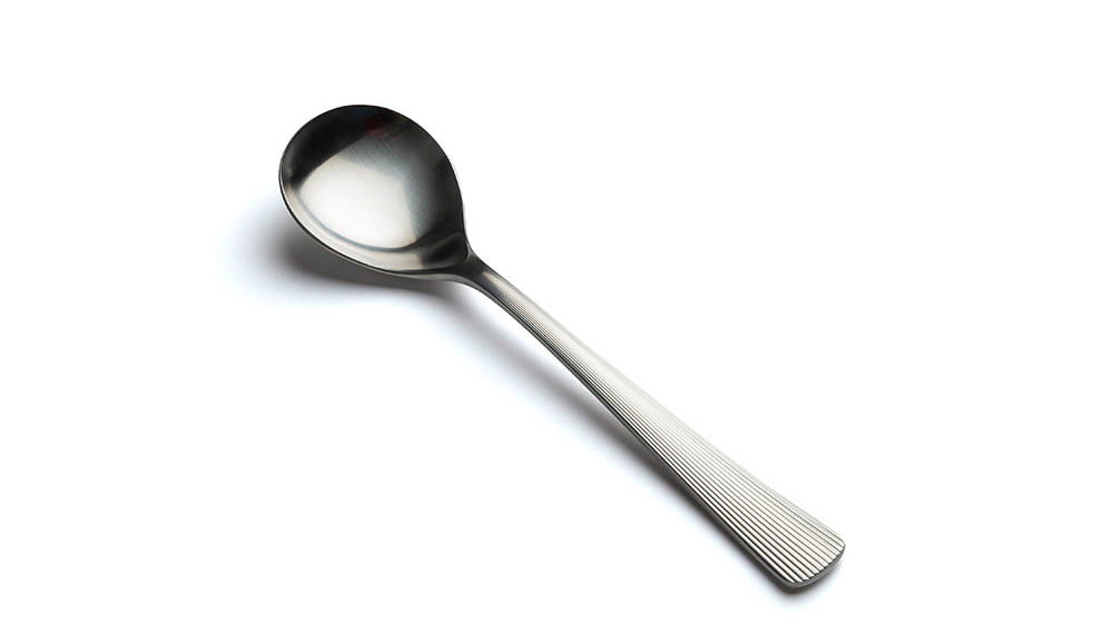 David Mellor Liner Stainless Steel Cutlery soup spoon Detail